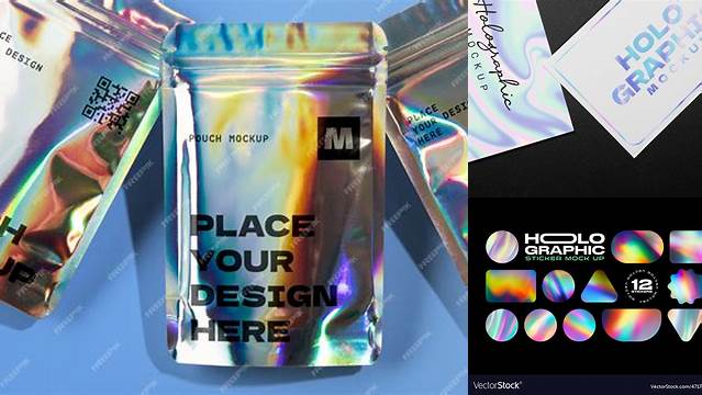 7416+ Hologram Mockup Easy to Use PSD