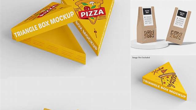 7417+ Triangular Box Mockup Versatile PSD Mockup File