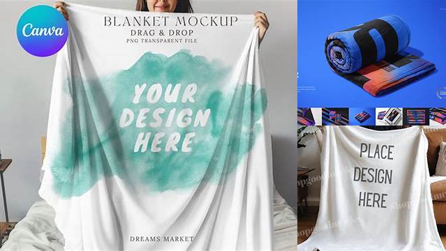 742+ Fleece Blanket Mockup Download Free