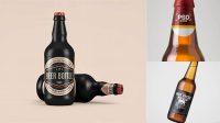 7421+ Glossy Ceramic Beer Bottle PSD Mockup Photoshop Resource Free