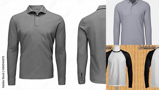 7428+ Mockup Polo Lengan Panjang Psd PSD Download