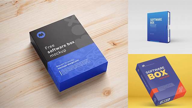 743+ Software Box Mockup Free Include TIFF