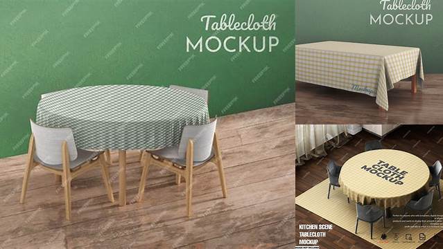 7432+ Tablecloth Mockup Free Download PSD for Free