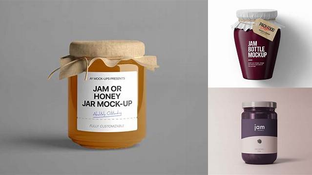 7435+ Jam Jar Mockup Free Download Exclusive Free PSD