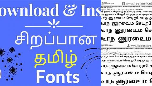 7439+ Tamil Fonts Collection Include TIFF