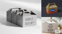 7440+ Gable Box Mockup Free Professional PSD Mockup