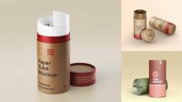 7441+ Two Kraft Paper Tubes PSD Mockup Creative High-Resolution PSD Freebie