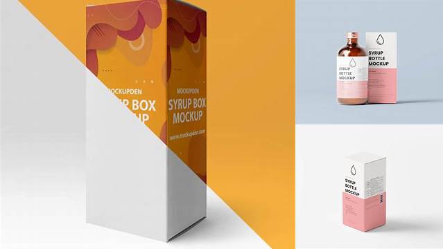 7446+ Syrup Box Mockup Free PSD for Creatives