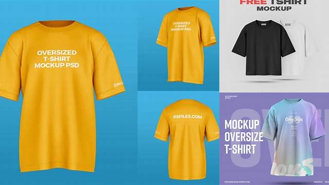 7447+ Oversized T Shirt Mockup PSD Free Download