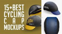 7448+ Cycling Cap Mockup Easy-to-Use PSD Template