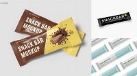 7453+ Small Glossy Snack Bar PSD Mockup Front View Exclusive Free Photoshop Mockup