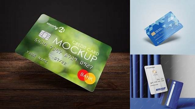 7455+ Credit Card PSD Mockup Front View High-Quality Digital Mockup Resource