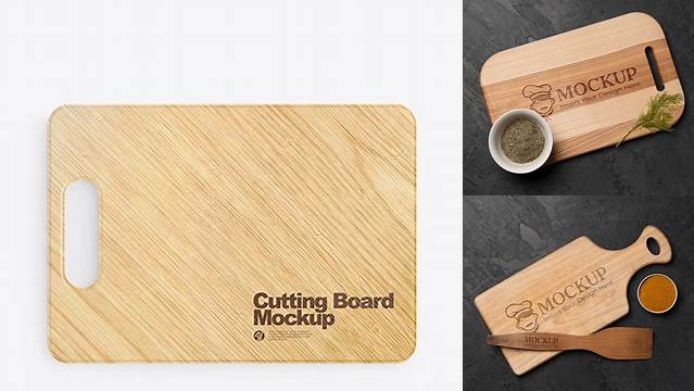 7455+ Cutting Board Mockup Free High Resolution