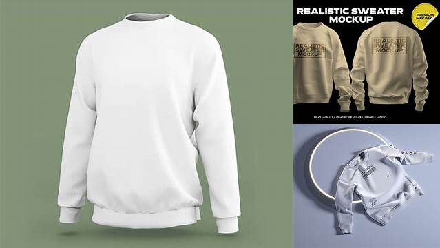 7456+ Sweatshirt PSD Mockup Top View Versatile and Elegant PSD File