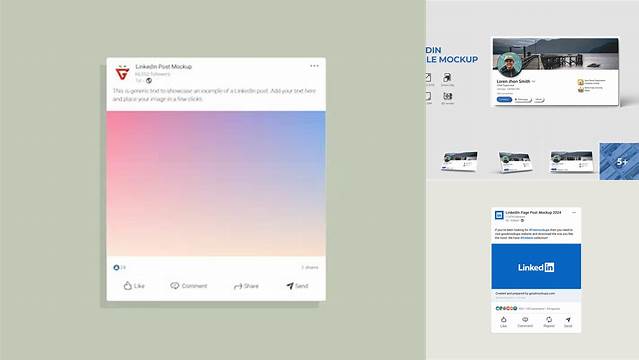 7459+ Linkedin Post Mockup Premium Quality Freebie