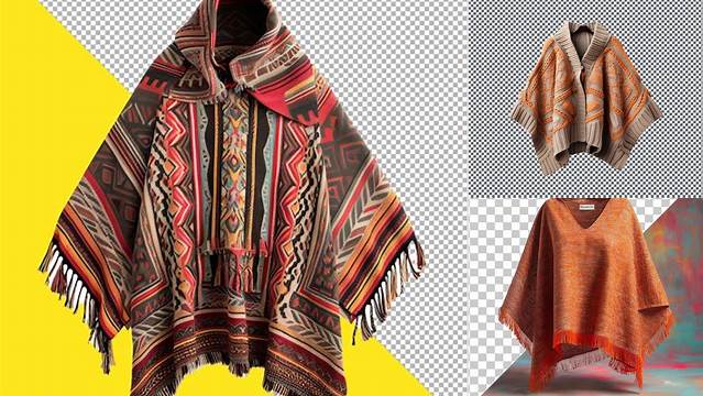 7460+ Mockup Poncho Professional PSD Mockup