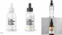 7461+ Transparent Dropper Bottle PSD Mockup Advanced Editable Template Free