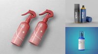 7462+ Sprayer Bottle PSD Mockup Front View Mockup PSD Free Download