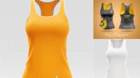 7462+ Women's Tank Top PSD Mockup Front View Premium Mockup Freebie