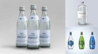 7463+ Glass Bottle With Water PSD Mockup Free Download Design Mockup