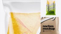 7470+ Clear Plastic Bag With Nachos PSD Mockup Smart Object PSD Free Resource