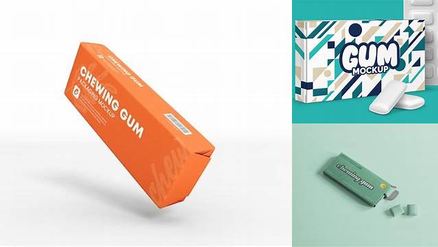 7471+ Gum Packaging Mockup Easy Editable