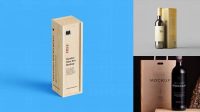 7471+ Wine Box Mockup Free High-Quality PSD Files