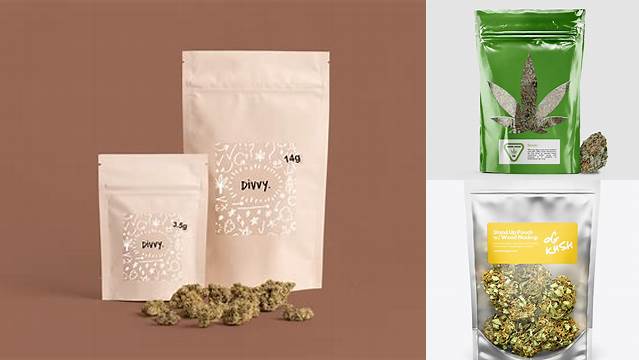 7472+ Weed Bag Mockup Digital Download