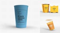 7473+ Matte Plastic Soup Cup PSD Mockup Easy-to-Edit PSD