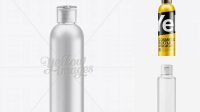 7476+ Metal Bottle with Flip Top Cap PSD Mockup Creative High-Resolution PSD Freebie