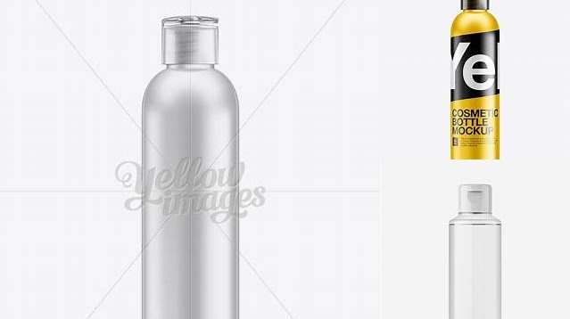 7476+ Metal Bottle with Flip Top Cap PSD Mockup Creative High-Resolution PSD Freebie