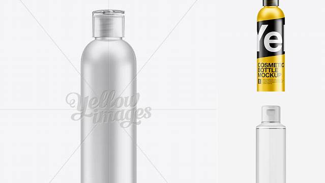 7476+ Metal Bottle with Flip Top Cap PSD Mockup Creative High-Resolution PSD Freebie