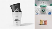 7480+ 300ml White Paper Cup PSD Mockup Free PSD Mockup Resource