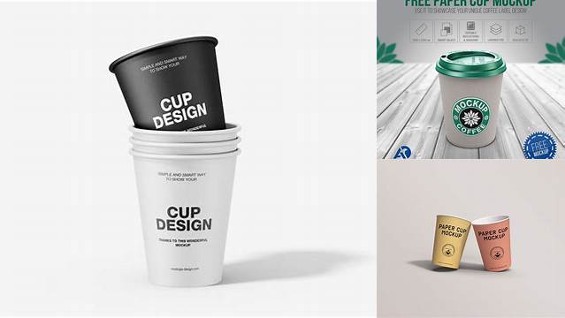 7480+ 300ml White Paper Cup PSD Mockup Free PSD Mockup Resource