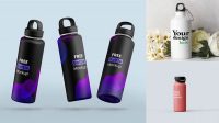 7480+ Aluminum Bottle PSD Mockup Advanced Photoshop Design Free