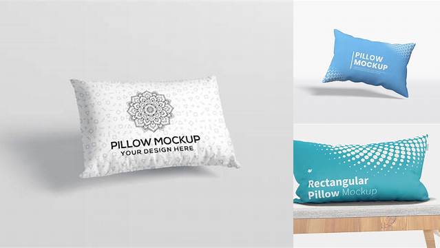 7481+ Rectangle Pillow PSD Mockup Premium Freebie for Designers