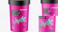 7486+ Matte Soup Cup PSD Mockup Include TIFF