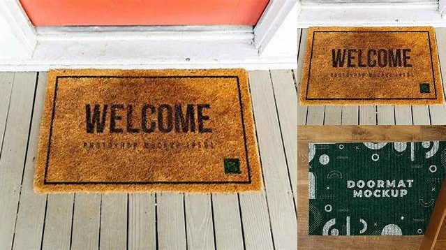 7489+ Doormat Mockup Free Download High-Resolution PSD Download