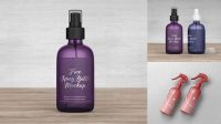 7499+ Plastic Spray Bottle PSD Mockup Versatile Photoshop Freebie