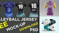 7500+ Sublimation Jersey Mockup Free Download PSD Now