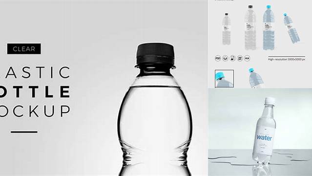 7501+ Clear Plastic Water Bottle PSD Mockup Download Now Free PSD Template