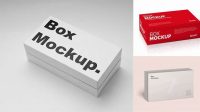 7502+ Flat Rectangle Box Mockup Free High-Resolution PSD Download