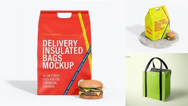 7502+ Thermal Bag Mockup Free High-Quality Editable PSD