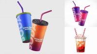 7503+ Soda Cup With Straw Download Premium Free PSD