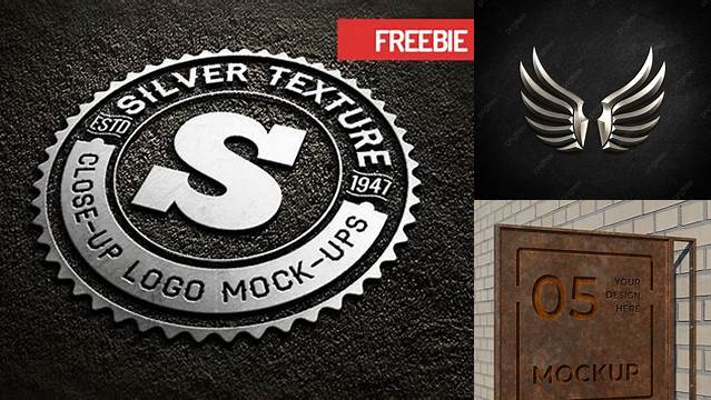 7508+ Metal Logo Mockup Psd Premium Quality Freebie