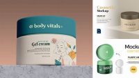 7513+ Body Cream Jar PSD Mockup Elegant Design Mockup PSD