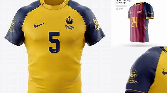 7514+ Men’s Rugby Jersey PSD Mockup Half Side View Free PSD for Designers