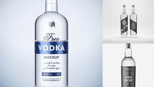 7518+ Vodka Mockup Free Free Creative Design