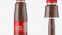 752+ 360ml Plastic Bottle with Chocolate Cocktail PSD Mockup Free PSD for Designers