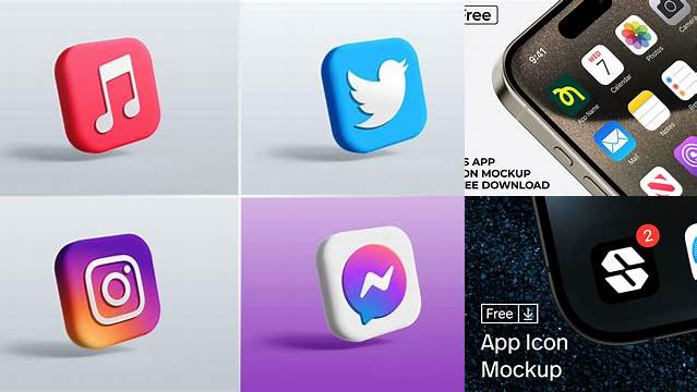 7520+ App Icon Mockup Free Download Free Mockup PSD